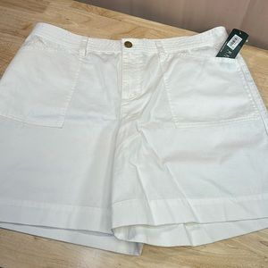 Lauren Ralph Lauren Seasonal Classic White Cotton Shorts 14
